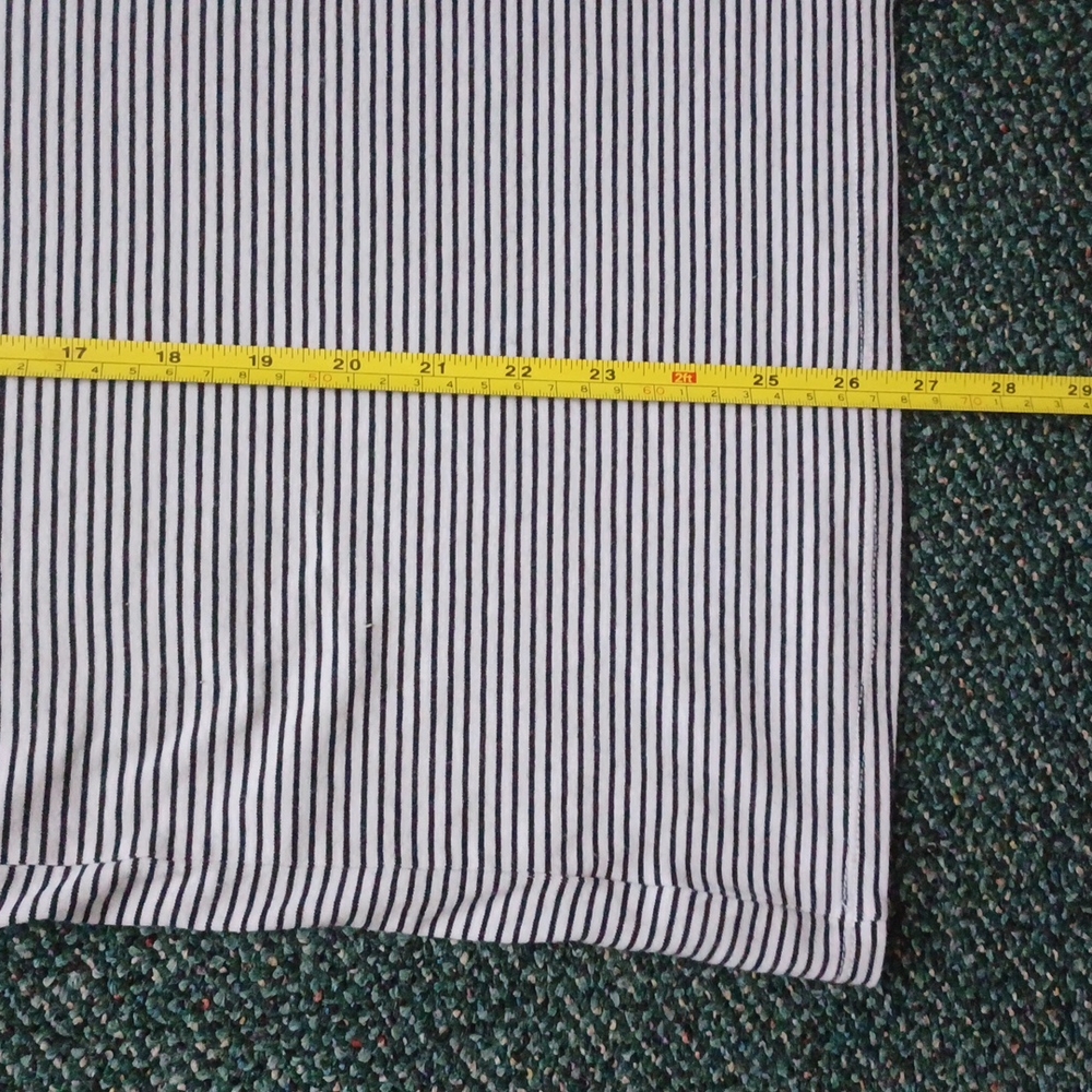 Old Navy Striped shirt with ribbing black and white Size XXL - Picture 12 of 14